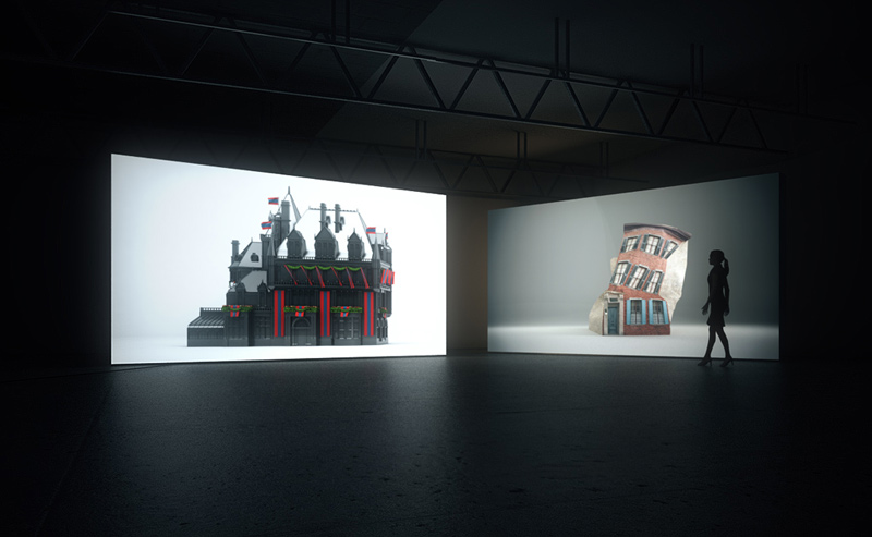 animated video installation