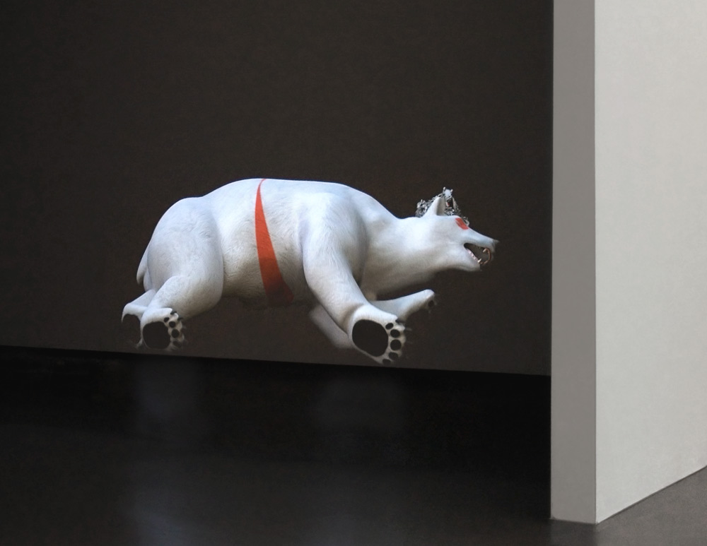 Installation shot of the animation Life Tastes Good